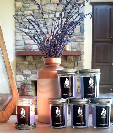 Teaberry Alpaca Farms homemade candles...Lavender Fields scent